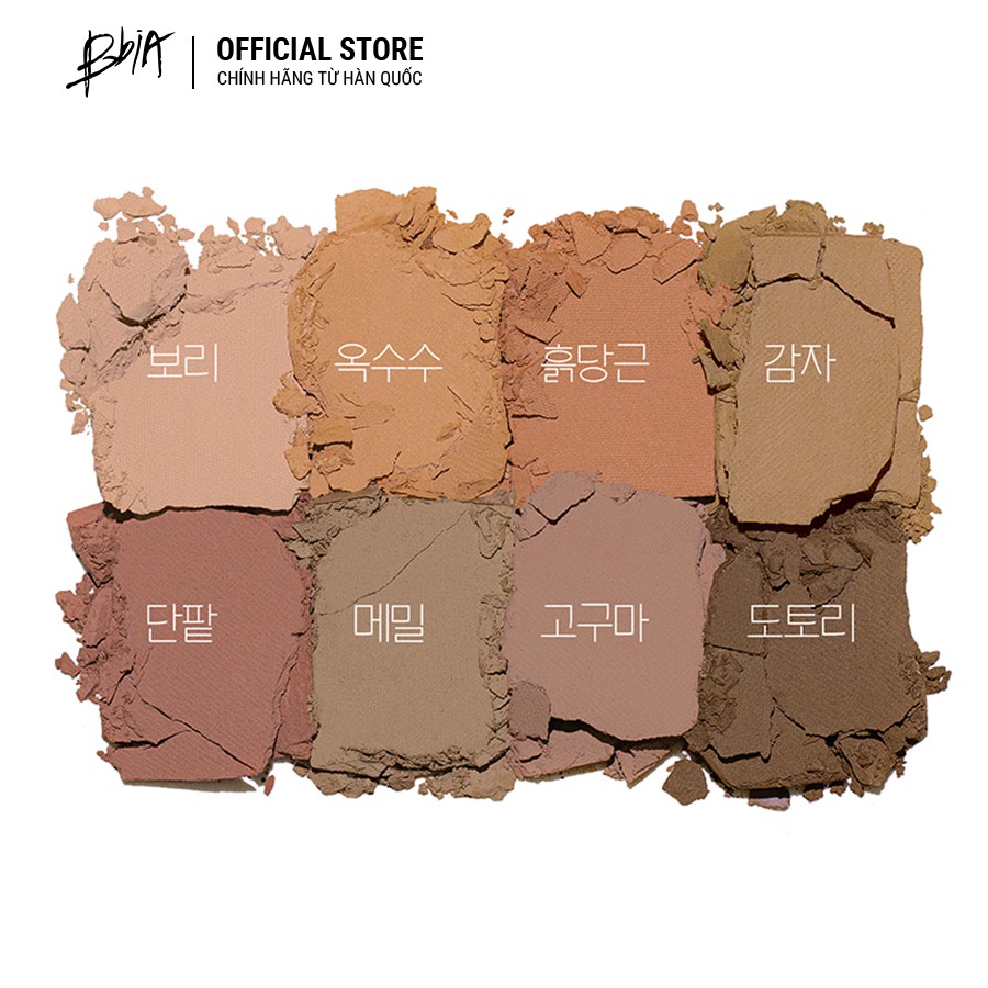 Bộ 2 Bảng Màu Mắt BBia Final Shadow Palette version 2 11g/bảng TẶNG 1 túi trang điểm Hologram 3g - BBia Offical Stor | BigBuy360 - bigbuy360.vn