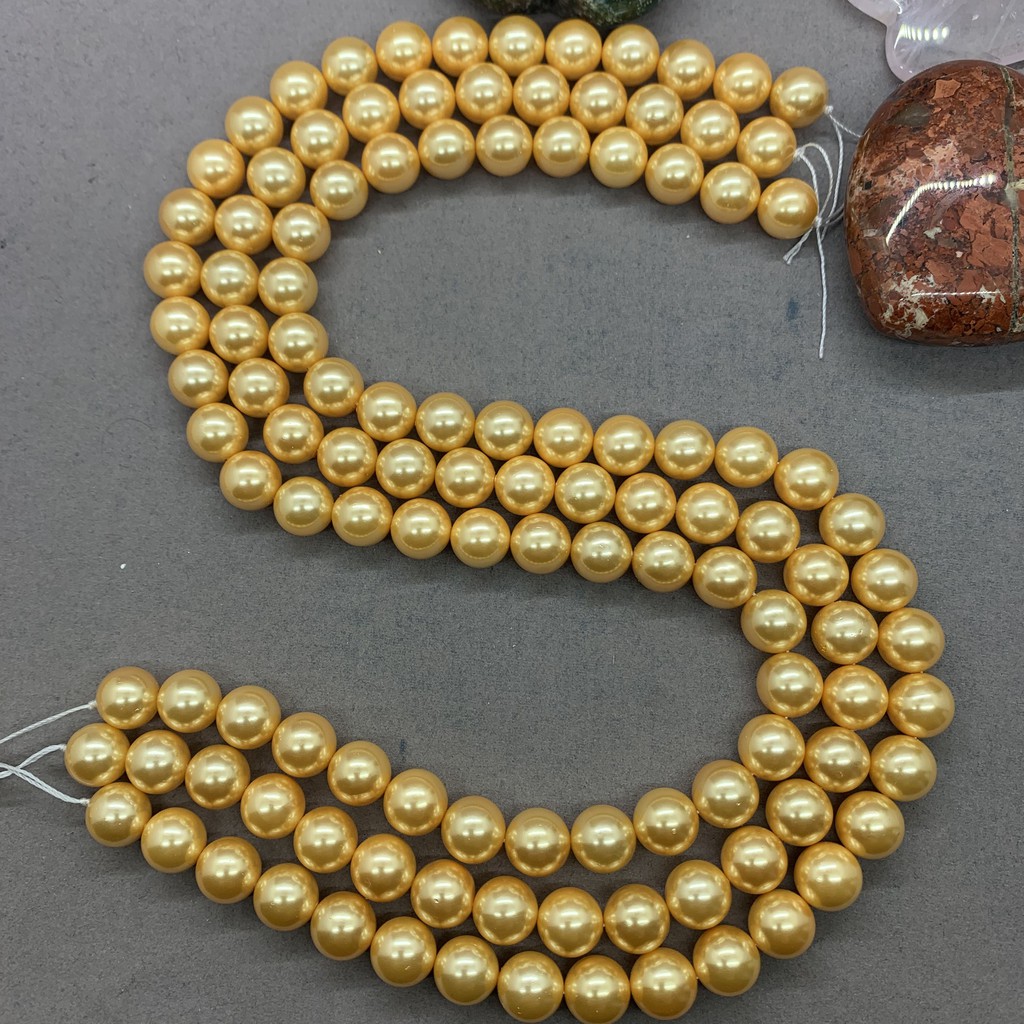 Chuỗi Hạt Ngọc Trai Vỏ Sò Tự Nhiên 6-12mm