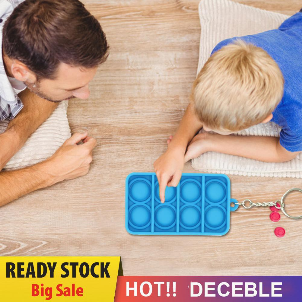 Pop It Fidget Đồ chơi Rectangle Push Bubbles Đồ chơis Autism Anti-Stress Sensory Đồ chơis Mini Pendant