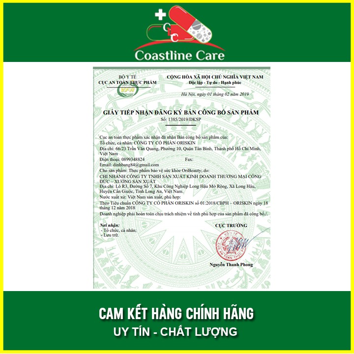 Viên Uống ORIBE - Giúp Chống Oxy Hóa & Bảo Vệ Làn Da Tối Ưu | BigBuy360 - bigbuy360.vn