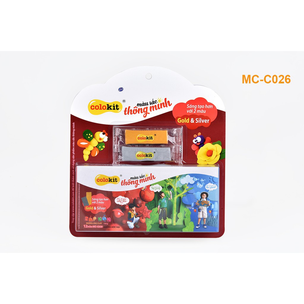 SÁP NẶN 12 MÀU COLORKIT MC-C026