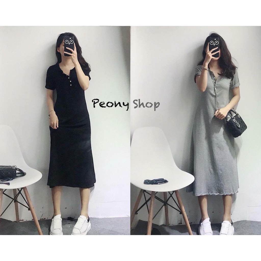 VÁY SUÔNG CỔ TRÒN 5 CÚC NGỰC BASIC GIRL | WebRaoVat - webraovat.net.vn