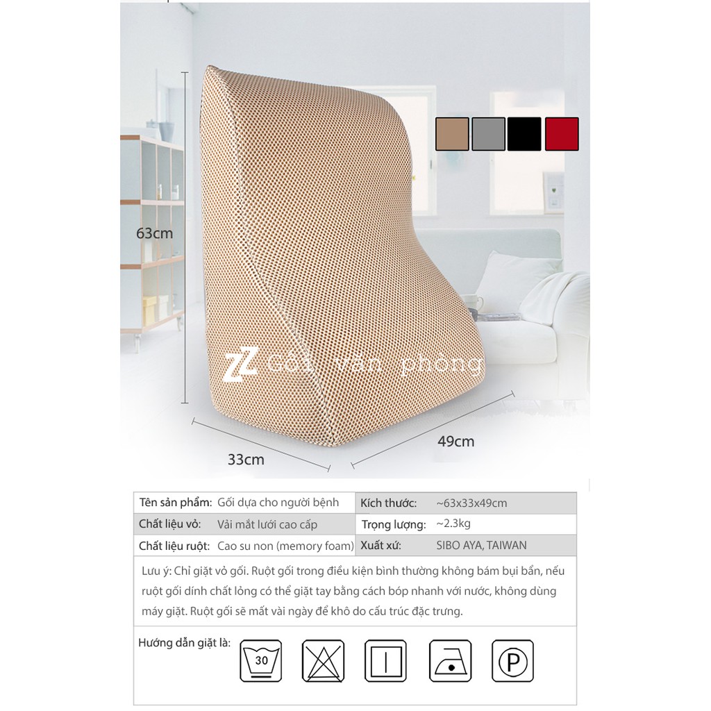 Gối Tựa Lưng Nằm-Ngồi Trên Giường