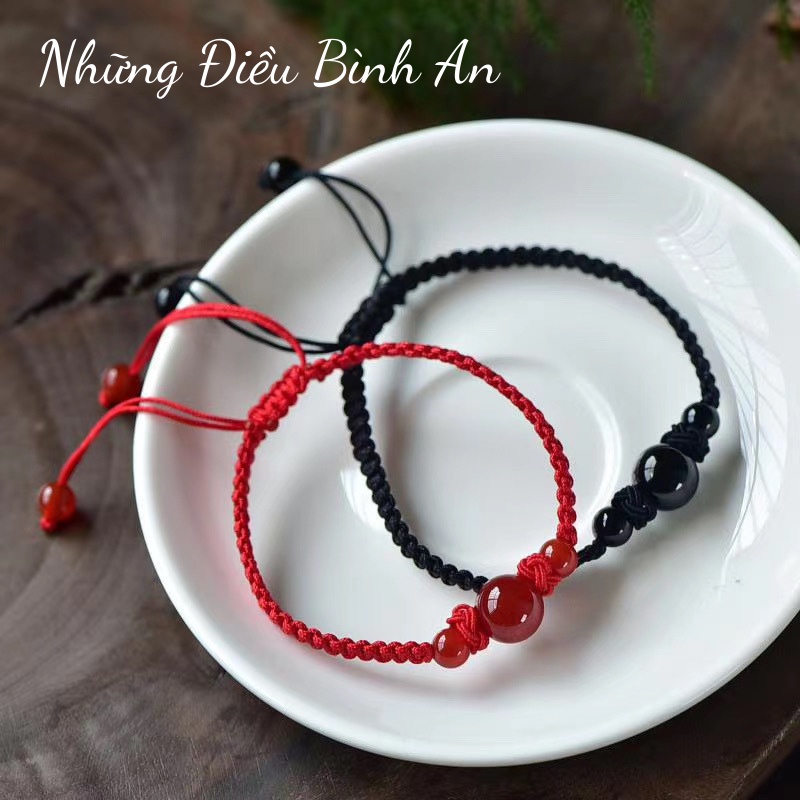 Vòng tay mã não tự nhiên phong thủy mang lại bình an, may mắn 💕FREESHIP 50k💕 - Những Điều Bình An