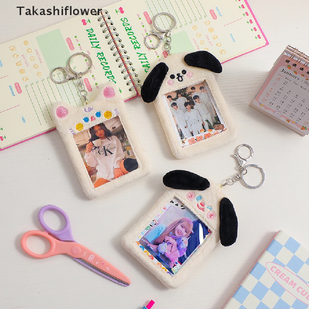 Móc Khóa Hình Chó / Mèo Nhồi Bông Xinh Xắn Dễ Thương