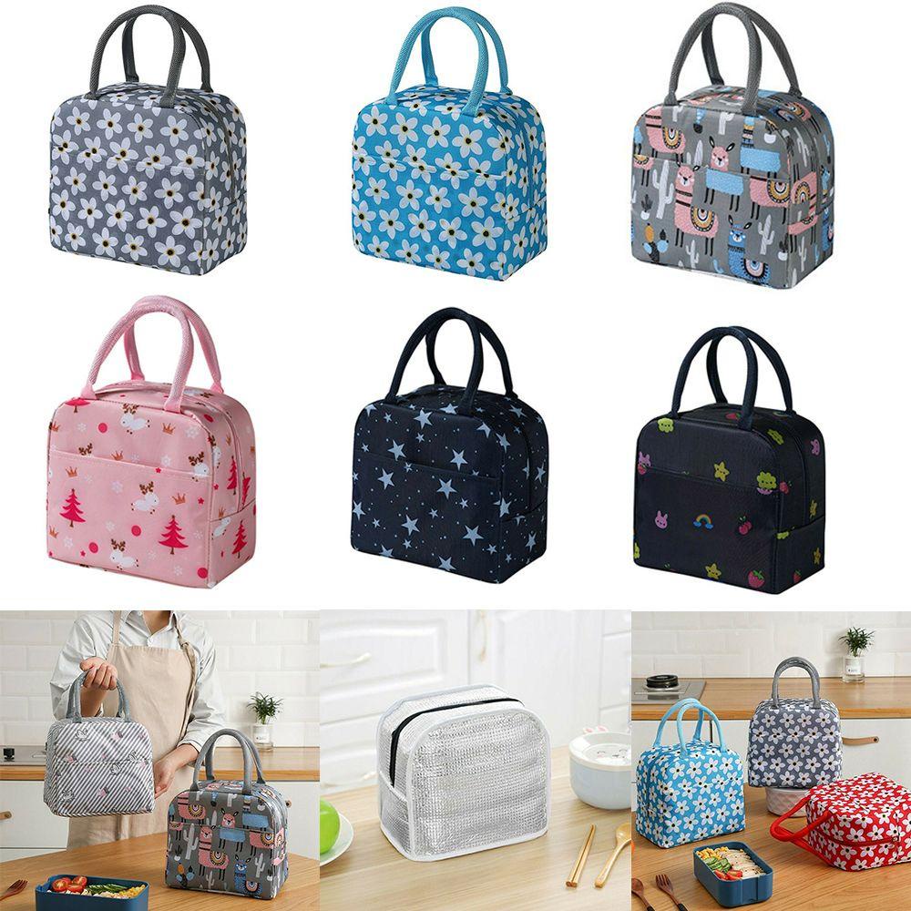 Túi Tote Đựng Hộp Cơm Trưa Chống Nước In Họa Tiết Hoạt Hình