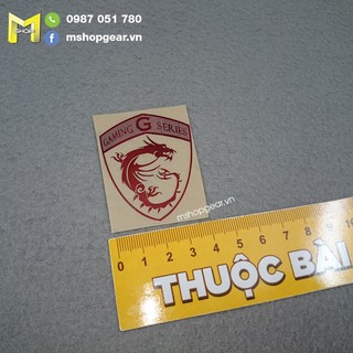 Sticker logo MSI G Gaming Series đỏ