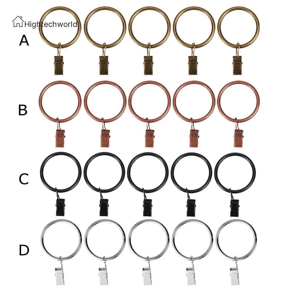 10 Vòng Kim Loại Treo rèm cửa sổ Độc Đáo