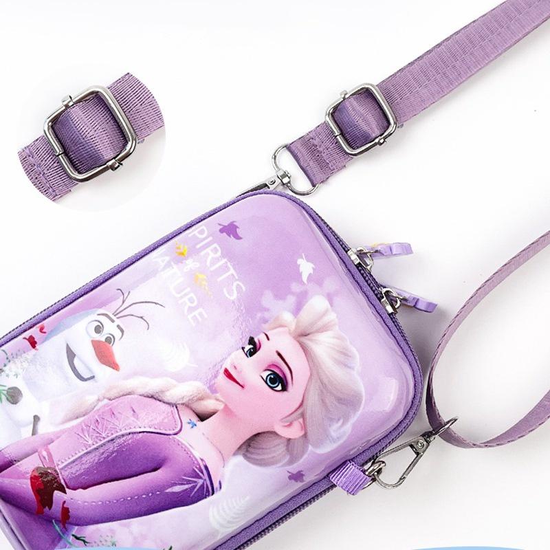 Túi đeo chéo chống thấm nước họa tiết Elsa siêu xinh