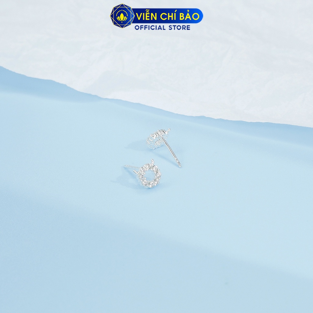 Bông tai cừu chất liệu bạc 925 thời trang phụ kiện trang sức nữ thương hiệu Viễn Chí Bảo E069