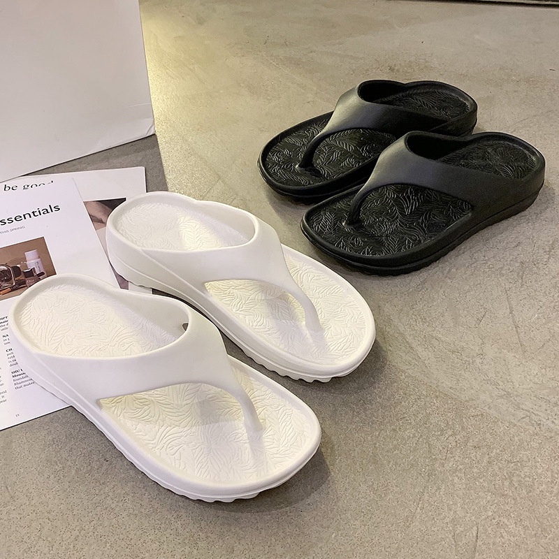 Dép xỏ ngón QIAOYILUO đế dày đơn giản thời trang Hàn Quốc cho nữ