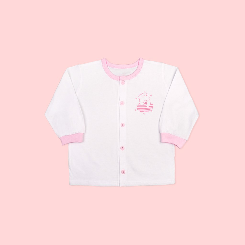Áo Sơ Sinh Tay Dài, Cài Giữa MIOMIO, Họa Tiết: Gấu Mây, Ngôi Sao, Teddy Cho Bé Trai Bé Gái , Vải Cotton