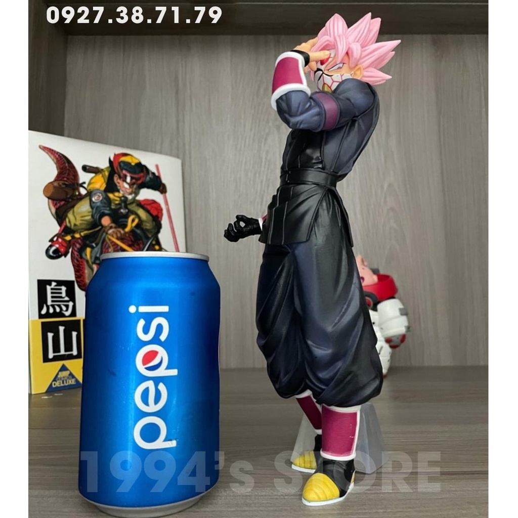 Mô hình Figure Dragon Ball Goku Black Super Saiyan Rose đeo mặt nạ cao 27cm cực ngầu, chi tiết mô hình 7 viên ngọc rồng