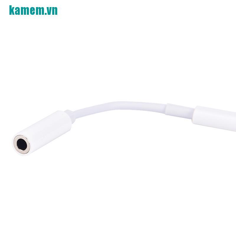 Cáp chuyển đổi giắc sạc sang giắc tai nghe 3.5mm cho iPhone IOS 11 12