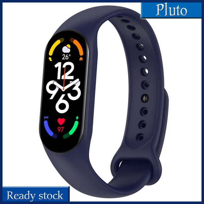 Mới Dây Đeo Thay Thế Bằng Cao Su Chống Nước Nhiều Màu Sắc Có Thể Điều Chỉnh Cho Xiaomi Mi Band 7