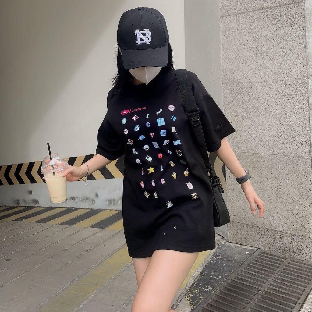 Áo LEVENTS INTERNET LOVE PIXEL , Tee Thun Local Brand Levent Tay Lỡ Form Rộng Unisex Nam Nữ Freesize Full Tag TUN SHOP