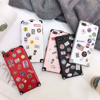 Ốp Vali thời trang cho Iphone + Tặng 8 bảng Sticker