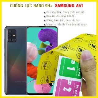 Dán cường lực dẻo nano 9H+ Samsung Galaxy A51