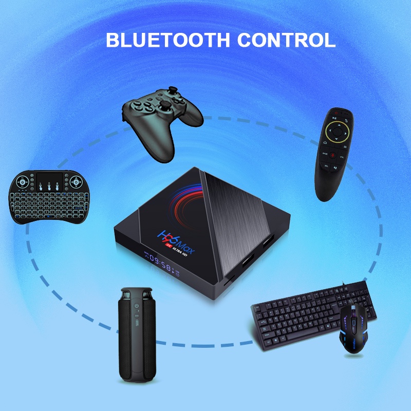 Tv box ram 4G Bộ nhớ 32G xem phim 6K tivi box hỗ trợ tìm kiếm bằng giọng nói bảo hành 12 tháng X10 PLUS android box