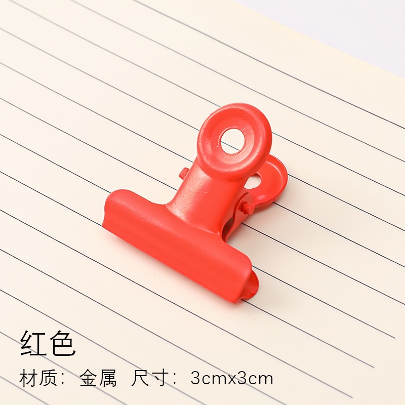 Bìa kẹp tài liệu giấy tờ bằng kim loại màu hồng phong cách retro