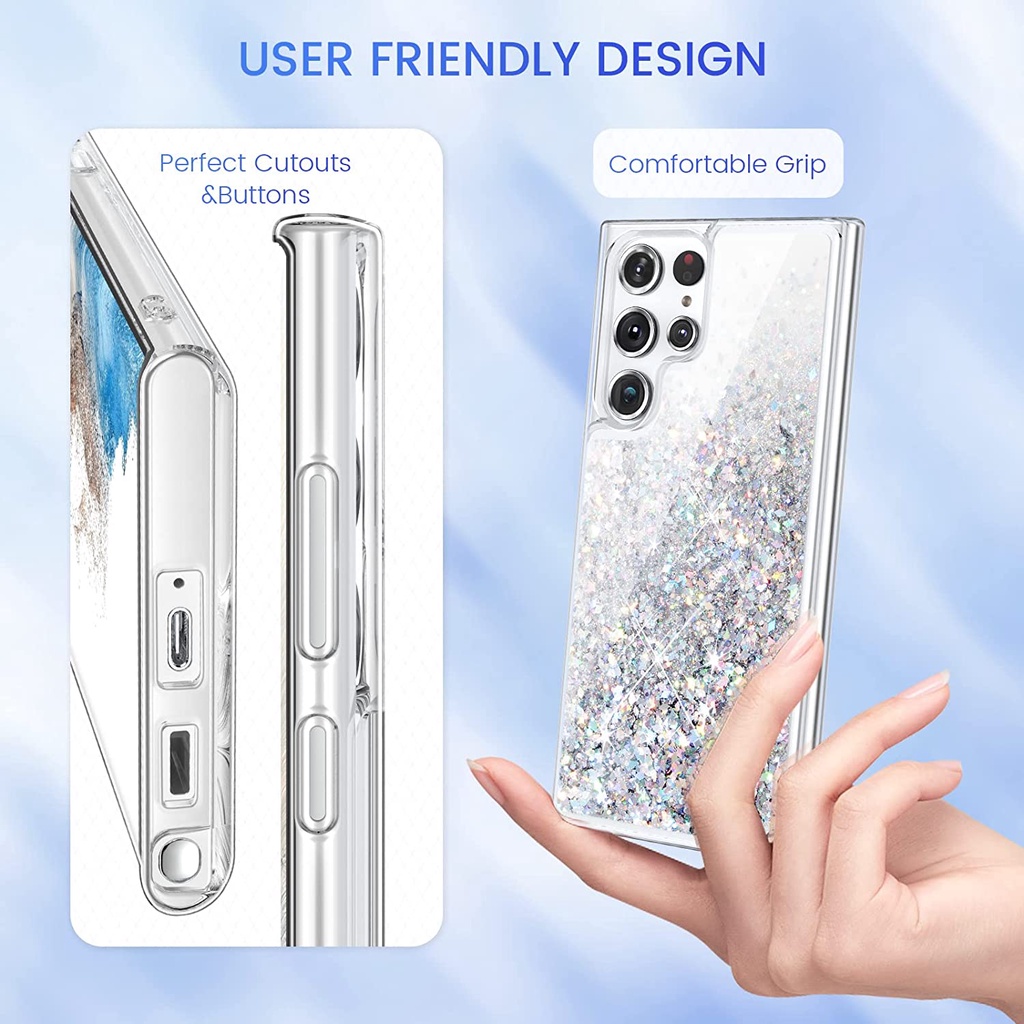 Ốp lưng lấp lánh cát lún lấp lánh lấp lánh lấp lánh cho Samsung Galaxy S24 Ultra S23 Ultra S22 Ultra A55 5G A54 A35 A34