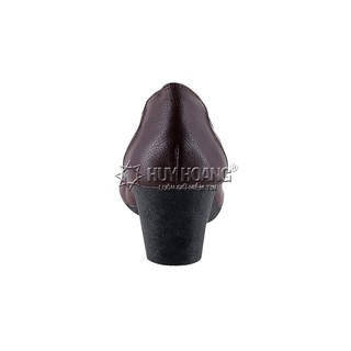 Giày nữ da bò 5 phân màu nâu đất PH7943