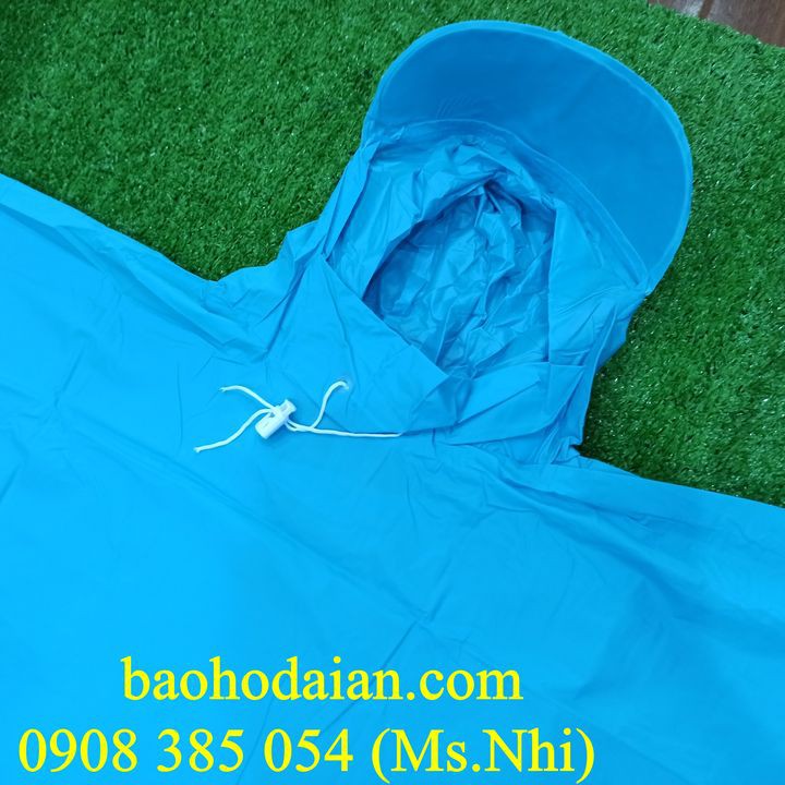 Áo mưa cánh dơi họa tiết trơn vải dù chống thấm nước tốt- Hình thật