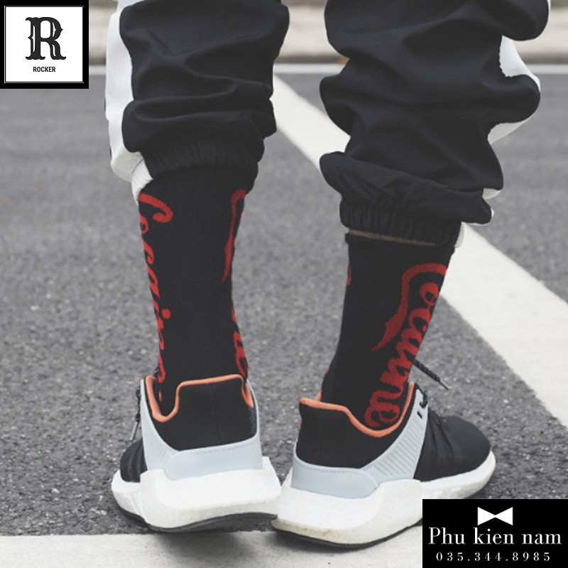 Tất Nam Nữ Cổ Cao Freesize 100% Ảnh Thật BAPE Cá mập T019