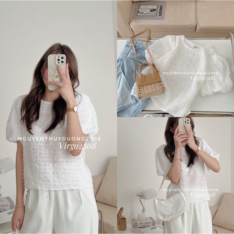 [HÀNG SẴN]ÁO THUN XỐP CỔ TRÒN TAY BỒNG “MAZI TOP” HÀNG QUẢNG CHÂU