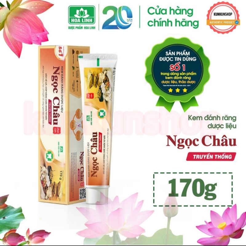 ✔️SALE GIÁ RẺ✔️ Kem Đánh Răng Dược liệu Ngọc Châu người lớn, Kem Đánh Răng Ngọc Châu trẻ em 2-6 tuổi và trên 6 tu