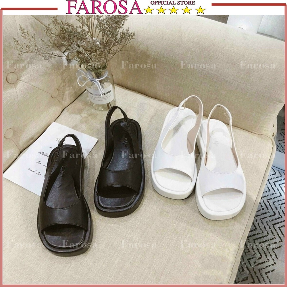 Dép nữ đế bánh mỳ FAROSA phối quai hậu phong cách cực hót trend