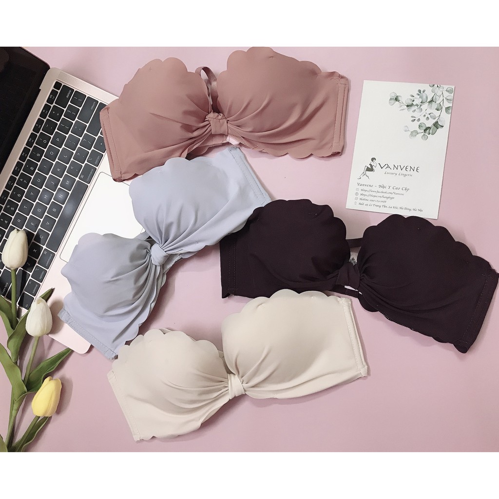 VANVENE ÁO LÓT / ÁO NGỰC SU ĐÚC CÁCH ĐIỆU HÌNH NƠ KHÔNG GỌNG NÂNG NGỰC AB602 | BigBuy360 - bigbuy360.vn