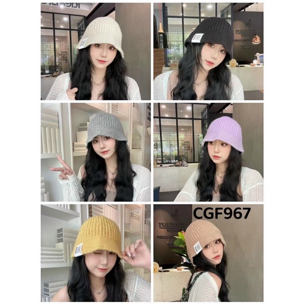 Mũ len vành nhỏ trơn nhiều màu xinh xắn