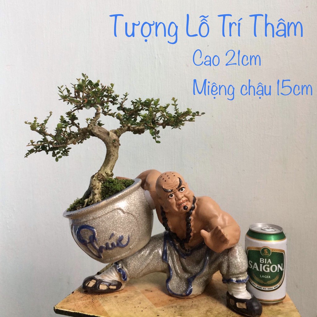 Chậu tượng bonsai Lỗ trí Thâm ôm vò