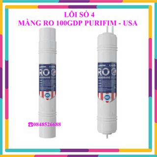 Lõi số 4 - màng ro 100gdp purifim - usa- màng ro đúc karofi
