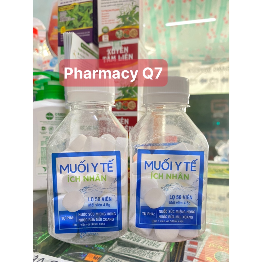 COMBO 6 HỘP Muối viên Y Tế Ích Nhân muối sinh lý tự pha / MUỐI VIÊN DU LỊCH LỐC 6