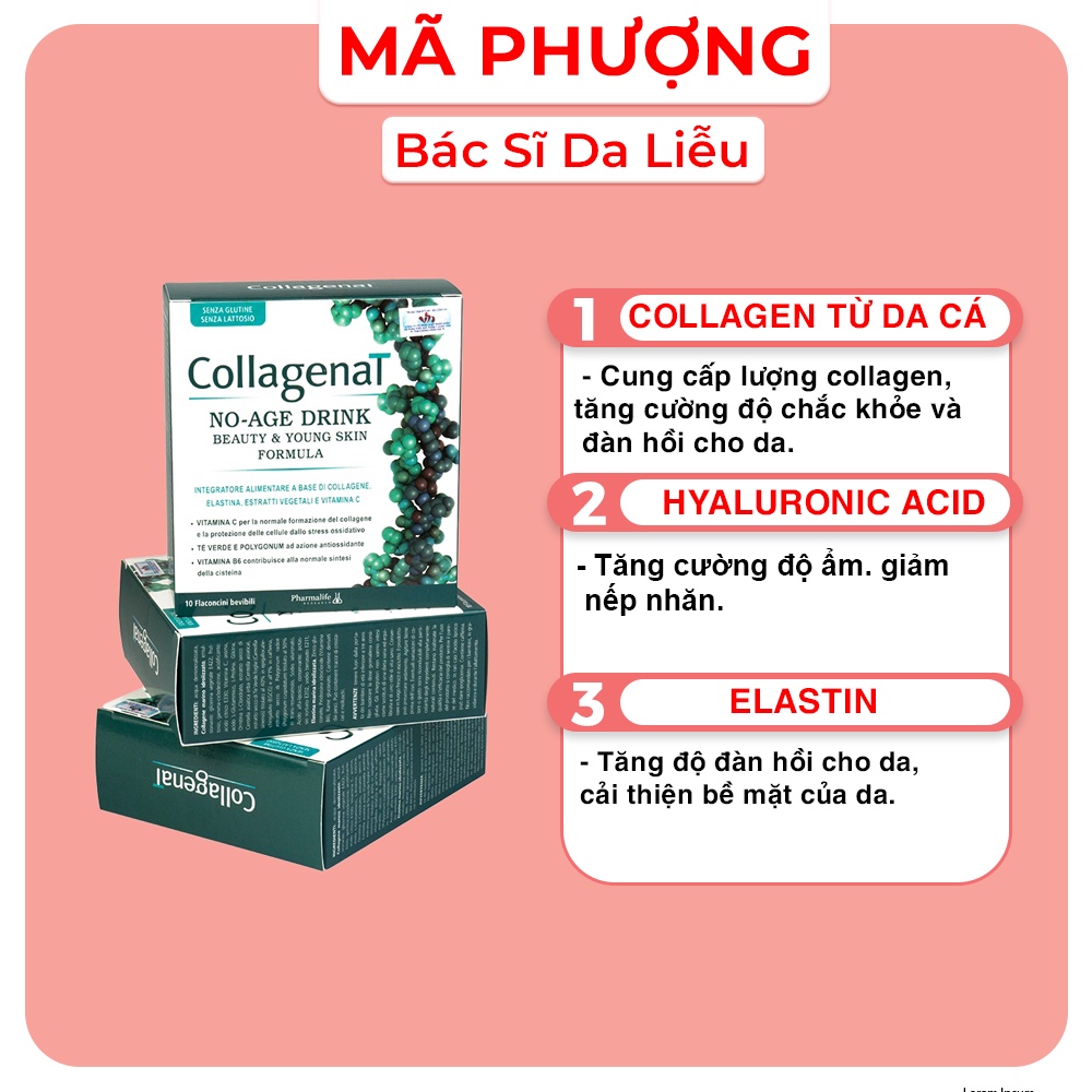 [CHÍNH HÃNG] Nước uống đẹp da CollagenaT No age Drink - Collagen Plus Làm đẹp da hiệu quả