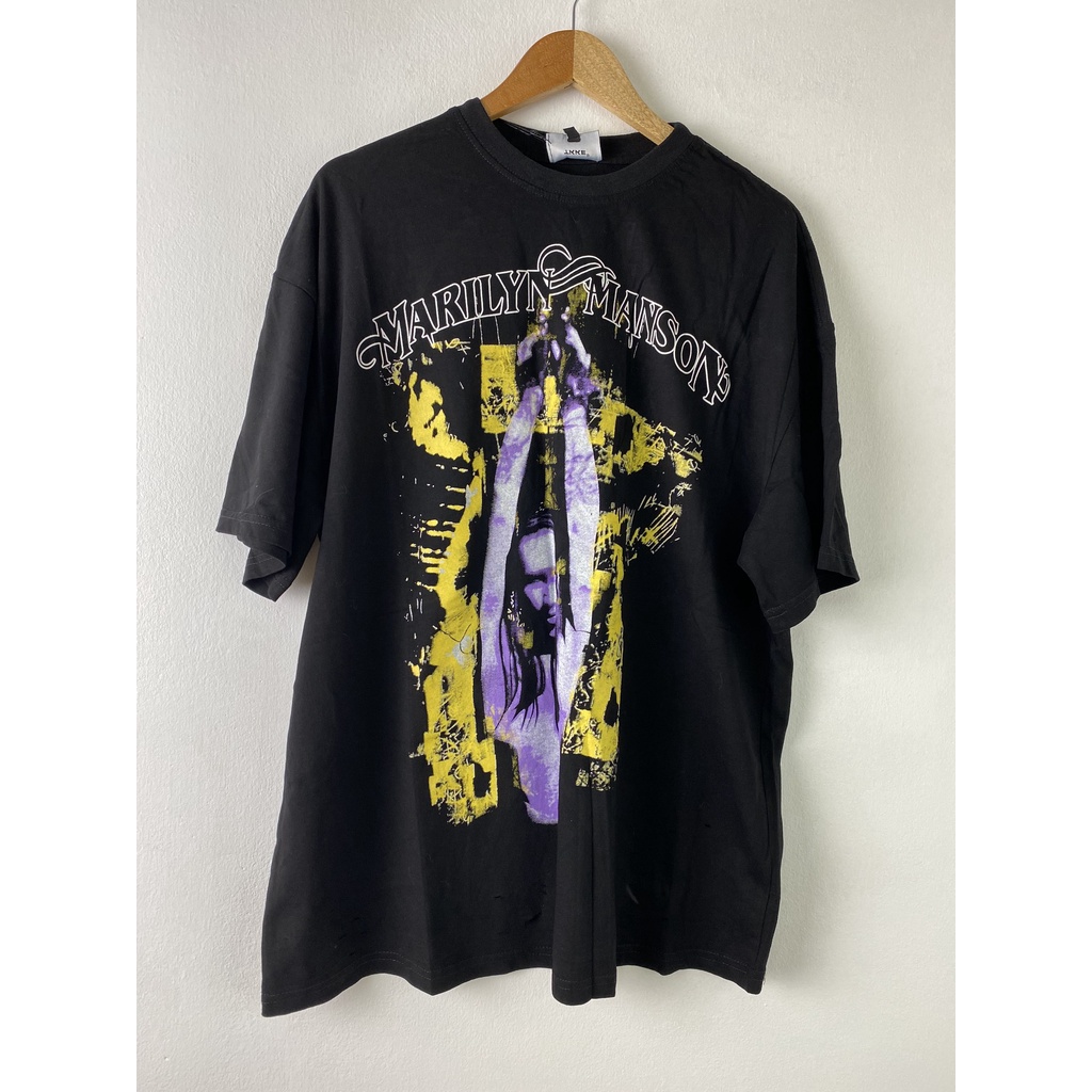 Áo thun rock tee vintage oversize unisex marilyn manson