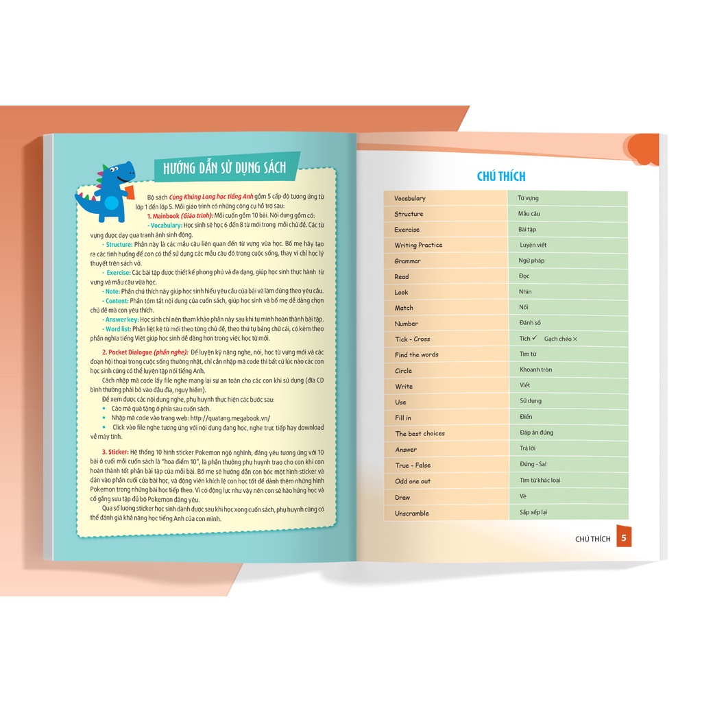 Sách Cùng Khủng Long Học Tiếng Anh Theo Chủ Đề Lớp 4 (Tái Bản) MEGATH9621