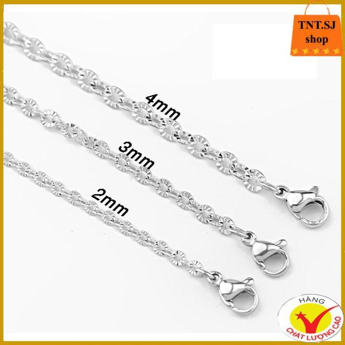 ( HÀNG ĐẸP) DÂY CHUYỀN CHỮ CONG INOX D039