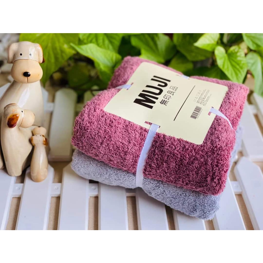 Set 2c khăn tắm Muji kt 60x120 cm