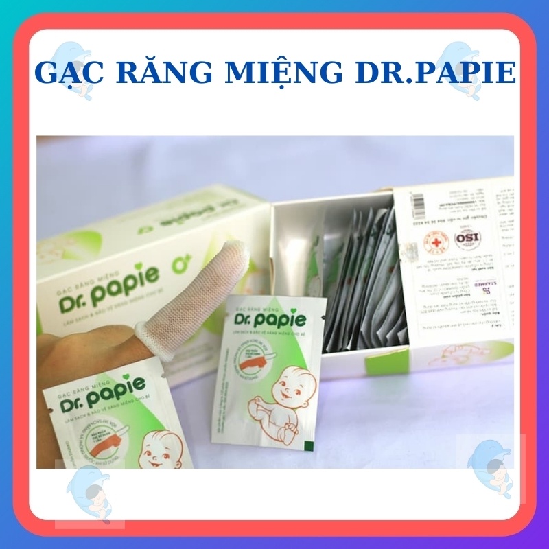 Gạc rơ lưỡi/ Gạc vệ sinh răng miệng giúp nướu khỏe chống sâu răng 30 gói/hộp