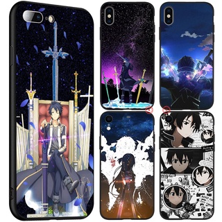 Ốp điện thoại in hình Sword Art Online Kirito thích hợp cho IPHONE SE XR 5 5S 6 6S 7 8 11 PRO MAX PLUS UOL89