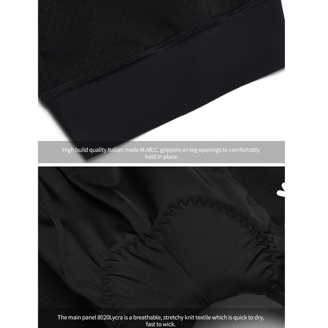 Monton Quần Short Yếm 20D Có Đệm Gel Hình Đầu Lâu Cho Nam Chạy Xe Đạp