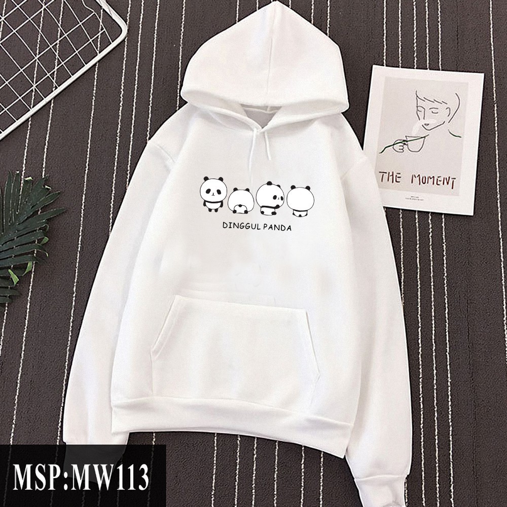 (hot) Áo khoác unisex- Áo hoodie gấu trúc cực chất, chất đẹp ấm áp  có bigsize đến hơn 100kg