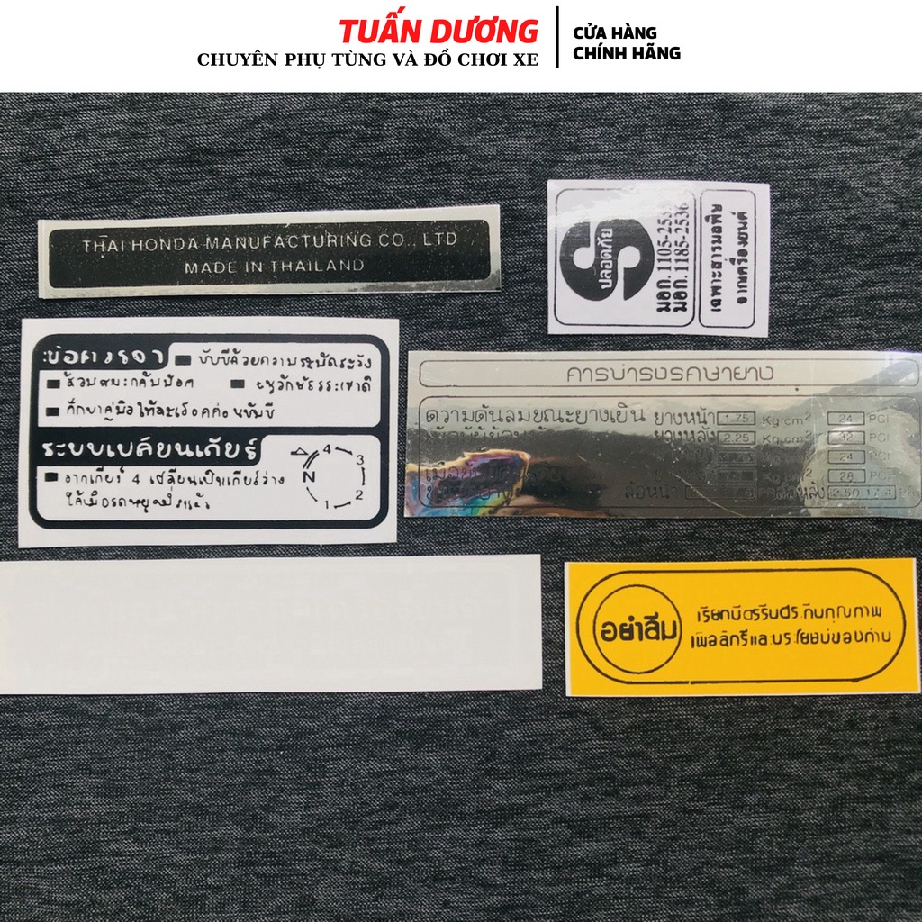 Tem Thông Số Dream thái, Tem Hàng Đẹp Lắp Được Cả Dream Thái Và Dream Việt Các Đời