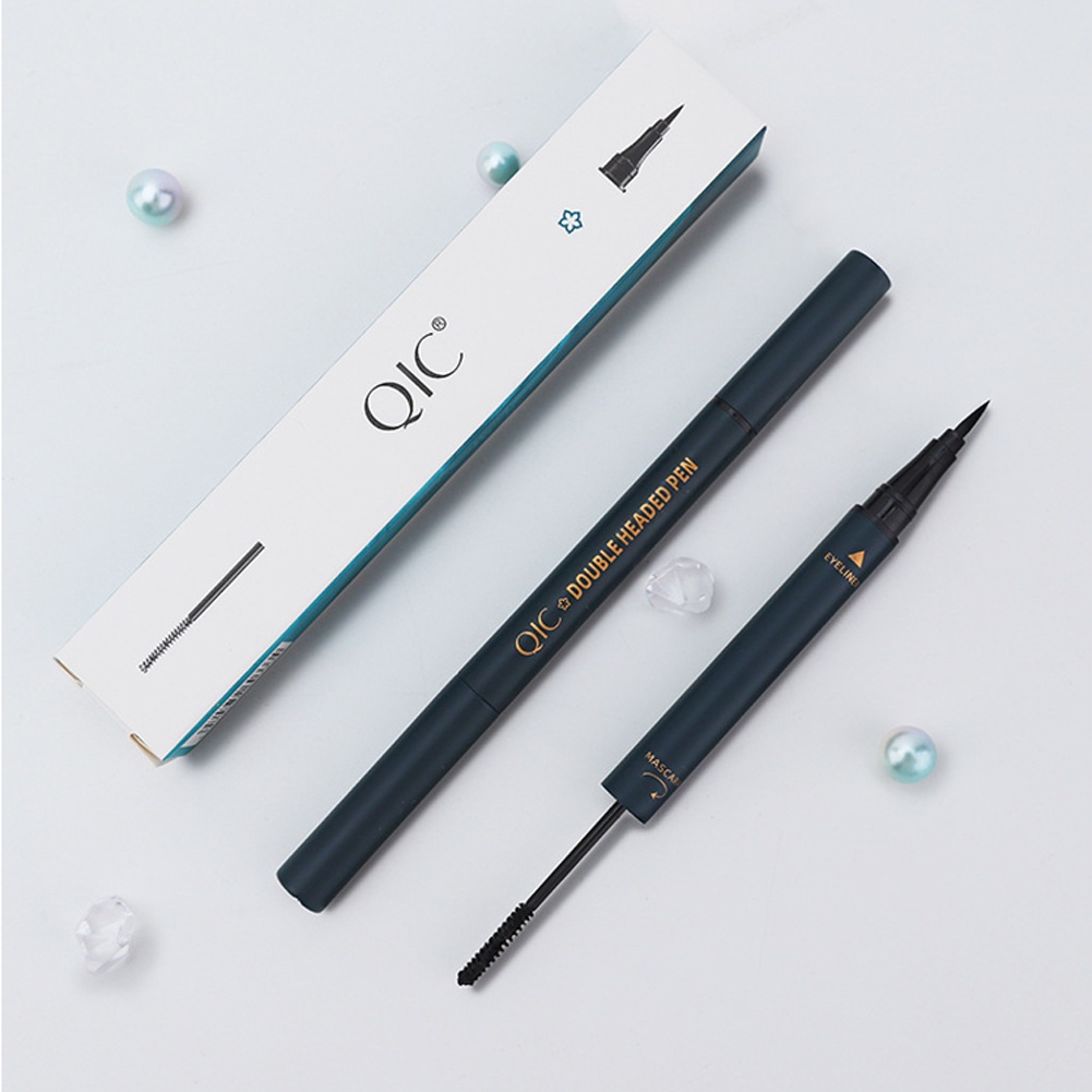 [Hàng mới về] Bút kẻ mắt và mascara 2 trong 1 màu đen chống nước lâu trôi mau khô