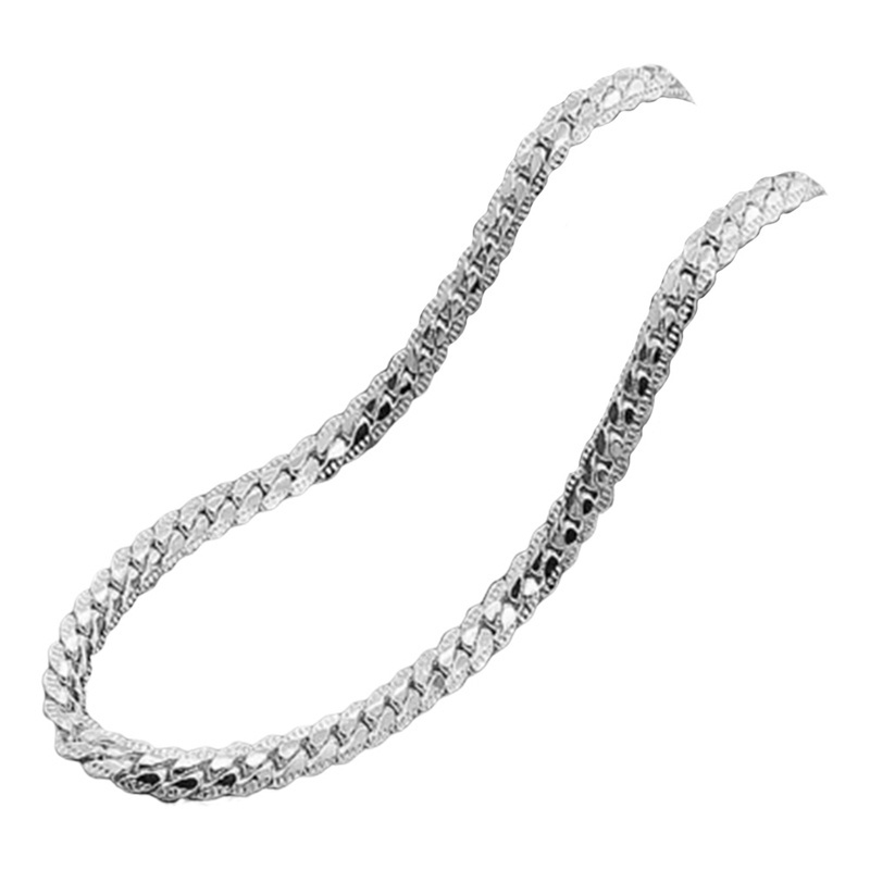 Dây chuyển bạc 925 kiểu xích rộng 5mm thời trang cho nam và nữ