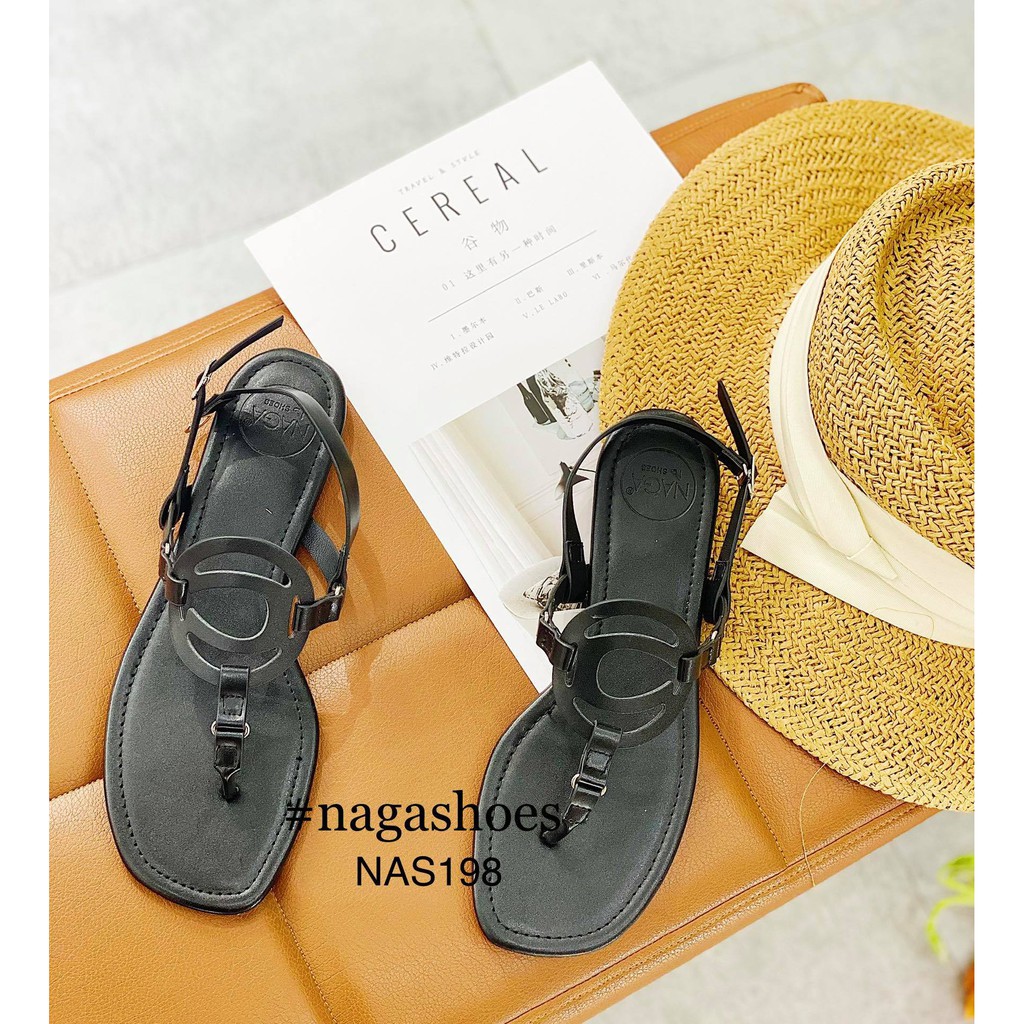 [Mã SKAMFS185M giảm 10% đơn 100K] SANDAL QUAI KẸP KHÓA VÒNG NAS198