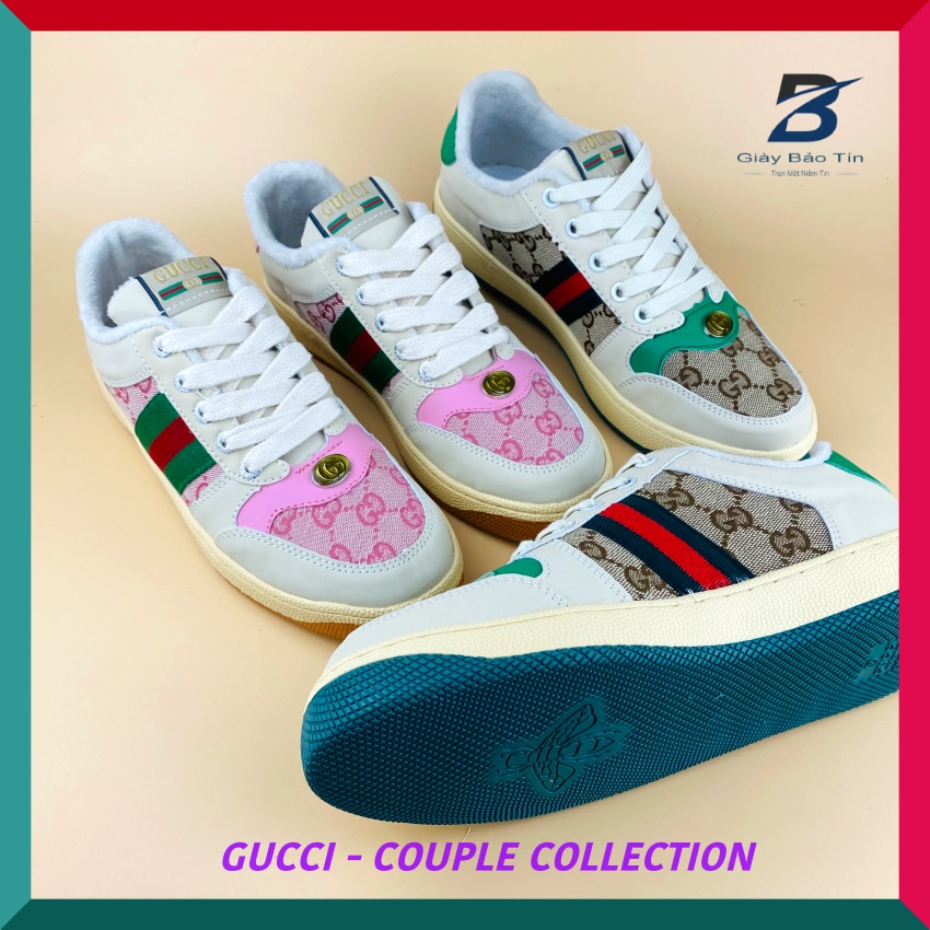 Giày Nam Nữ Gucci Sơn Tùng lót lông mềm mại 2 màu Giay Unisex thời trang dễ phối đồ full bill+box